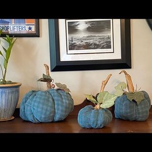 Pick YOUR patch Stuffed Fabric Pumpkins